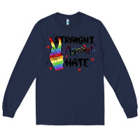 Navy gay pride Long Sleeve Tee - MaliasSmallBusiness