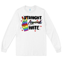 White gay pride Long Sleeve Tee - MaliasSmallBusiness