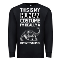 Black This Is My Human Costume Im Really A Brachiosaurus Premium Sweatshirt - Bettercallsaul