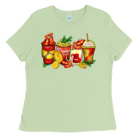 Matcha crawfish coffee cups Ladies Tee - Zillion Design Studio
