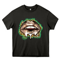 Asphalt soccer lips Heavy Core Tee - Zillion Design Studio