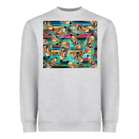 Heather Grey Western Teacher Pencil Heavyweight Sweatshirt - LillyAllenDesigns