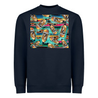 Navy Western Teacher Pencil Heavyweight Sweatshirt - LillyAllenDesigns