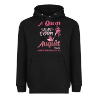 Black A Queen Was Born In August 1965 Happy Birthday To Me 55 Years Old Heavyweight Hoodie - Bettercallsaul
