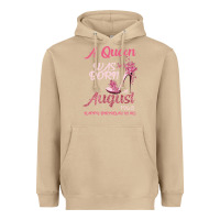 Mushroom A Queen Was Born In August 1965 Happy Birthday To Me 55 Years Old Heavyweight Hoodie - Bettercallsaul
