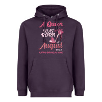 Plum A Queen Was Born In August 1965 Happy Birthday To Me 55 Years Old Heavyweight Hoodie - Bettercallsaul