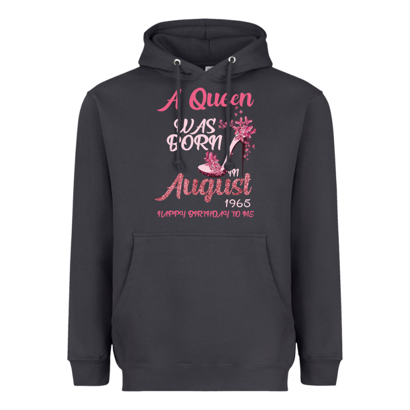 A Queen Was Born In August 1965 Happy Birthday To Me 55 Years Old Heavyweight Hoodie by Bettercallsaul | Teevron