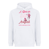 White A Queen Was Born In August 1965 Happy Birthday To Me 55 Years Old Heavyweight Hoodie - Bettercallsaul