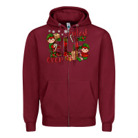 Burgundy Cutest Elf Ever Christmas Zipper Hoodie - BundleAndBundleShop