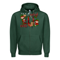 Sports Green Cutest Elf Ever Christmas Zipper Hoodie - BundleAndBundleShop
