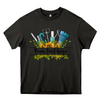 Asphalt customize nail tools with sunflower preview Heavy Core Tee - BarkalooDesign