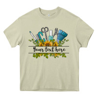 Mossy customize nail tools with sunflower preview Heavy Core Tee - BarkalooDesign