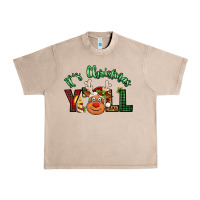 French Oak it's christmas y'all reindeer Urban Heavy Tee - Jasminsmagicworld