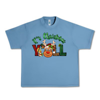 Pebble Blue it's christmas y'all reindeer Urban Heavy Tee - Jasminsmagicworld