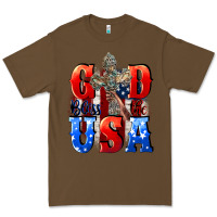 Cacao God bless the USA  4th of july Premium Tee - CowGirlArtShop