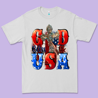 God Bless The Usa  4th Of July Premium Tee Designed By Cowgirlartshop