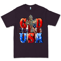 Plum God bless the USA  4th of july Premium Tee - CowGirlArtShop