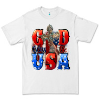 White God bless the USA  4th of july Premium Tee - CowGirlArtShop
