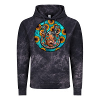 Cloud Black horseshoe circle Vintage Hoodie - JahusDesignShop