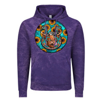 Cloud Purple horseshoe circle Vintage Hoodie - JahusDesignShop