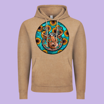 Horseshoe Circle Vintage Hoodie Designed By Jahusdesignshop