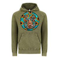 Vintage Olive horseshoe circle Vintage Hoodie - JahusDesignShop