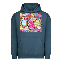 Pigment Midnight Navy Easter eggs Nurse Urban Hoodie - OliviaCreatesArt
