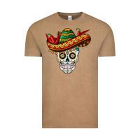 Vintage Coffee cinco de mayo sombrero skull Vintage Tee - BarkalooDesign