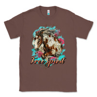Chestnut free spirit mustang horse Classic Tee - LillyAllenDesigns