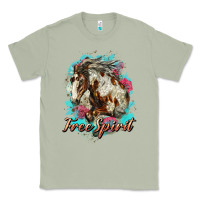 Matcha free spirit mustang horse Classic Tee - LillyAllenDesigns