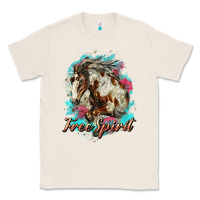 Natural free spirit mustang horse Classic Tee - LillyAllenDesigns