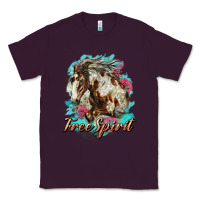 Plum free spirit mustang horse Classic Tee - LillyAllenDesigns