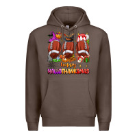 Coffee happy hallothanksmas football Premium Hoodie - texasbilliewilder