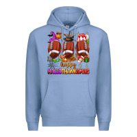 Colony Blue happy hallothanksmas football Premium Hoodie - texasbilliewilder