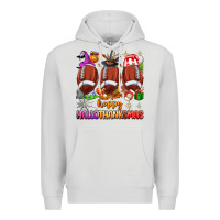 Dove Grey happy hallothanksmas football Premium Hoodie - texasbilliewilder