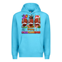 Ocean Blue happy hallothanksmas football Premium Hoodie - texasbilliewilder