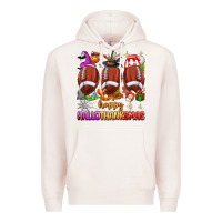 Pale Pink happy hallothanksmas football Premium Hoodie - texasbilliewilder