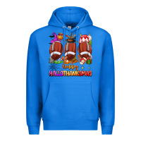 True Royal happy hallothanksmas football Premium Hoodie - texasbilliewilder