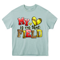 Arona my heart is on that field softball Heavy Core Tee - Zillion Design Studio
