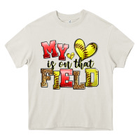 Cream my heart is on that field softball Heavy Core Tee - Zillion Design Studio
