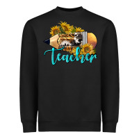 Black Western Teacher Pencil Heavyweight Sweatshirt - LillyAllenDesigns