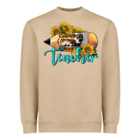 Western Teacher Pencil Heavyweight Sweatshirt | Teevron