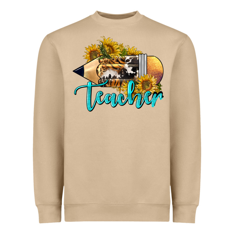 Western Teacher Pencil Heavyweight Sweatshirt by LillyAllenDesigns | Teevron