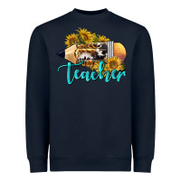Navy Western Teacher Pencil Heavyweight Sweatshirt - LillyAllenDesigns
