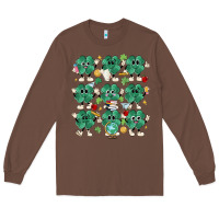 Chestnut teacher st patrick day clovers Long Sleeve Tee - MaliasSmallBusiness