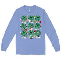 Colony Blue teacher st patrick day clovers Long Sleeve Tee - MaliasSmallBusiness