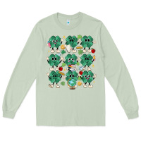 Matcha teacher st patrick day clovers Long Sleeve Tee - MaliasSmallBusiness