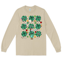 Mushroom teacher st patrick day clovers Long Sleeve Tee - MaliasSmallBusiness