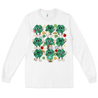 White teacher st patrick day clovers Long Sleeve Tee - MaliasSmallBusiness