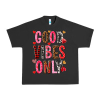 Pigment Black good vibes only Urban Heavy Tee - NancyCooperArtShop